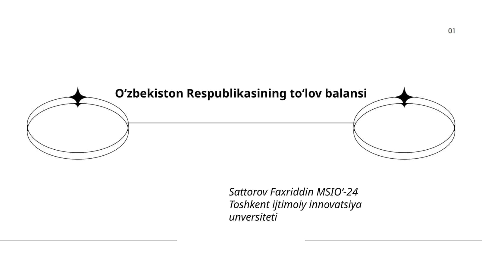 Oʻzbekiston Respublikasining toʻlov balansi 1