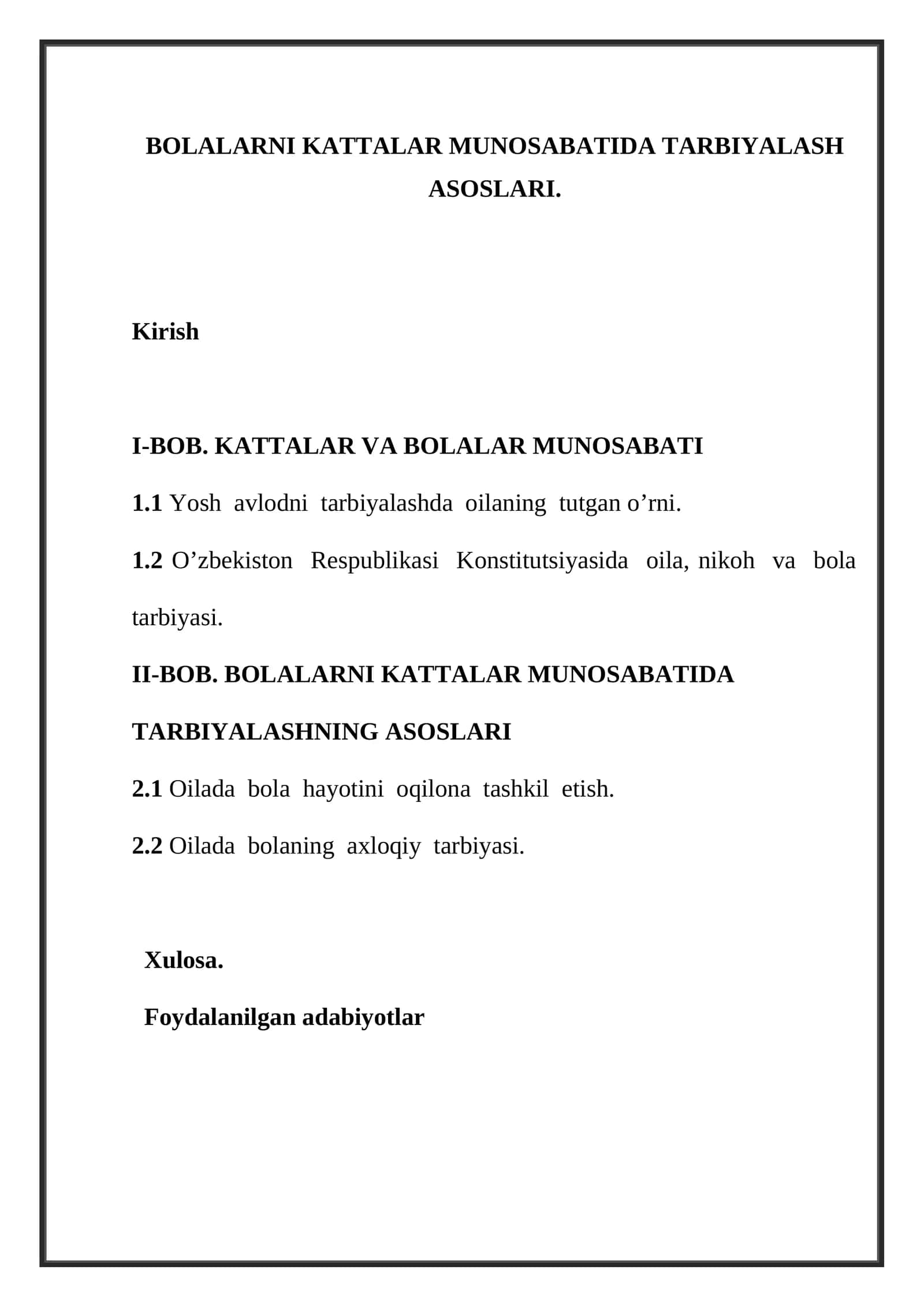 BOLALARNI KATTALAR MUNOSABATIDA TARBIYALASH ASOSLARI 1