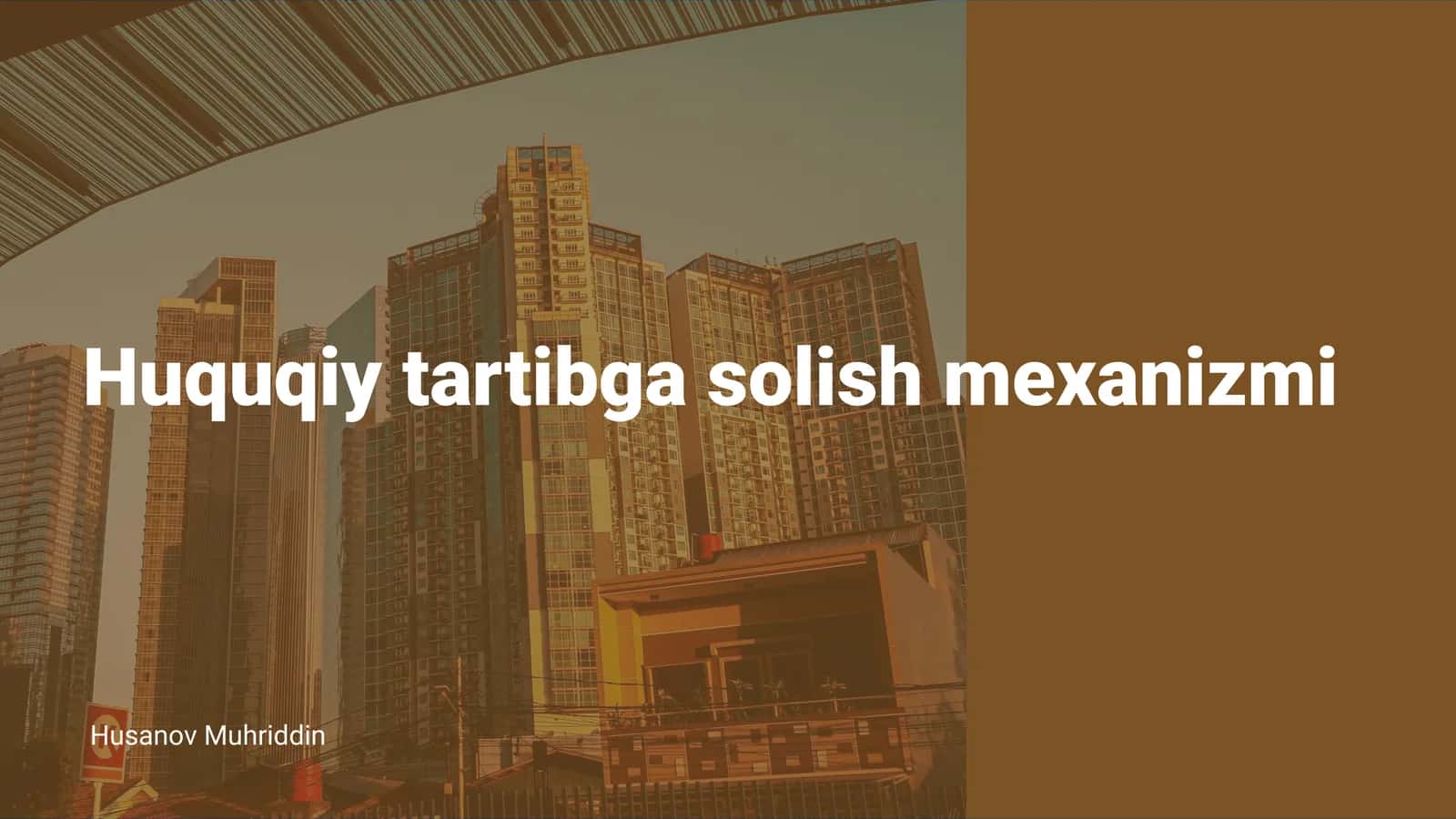 Huquqiy tartibga solish mexanizmi 1