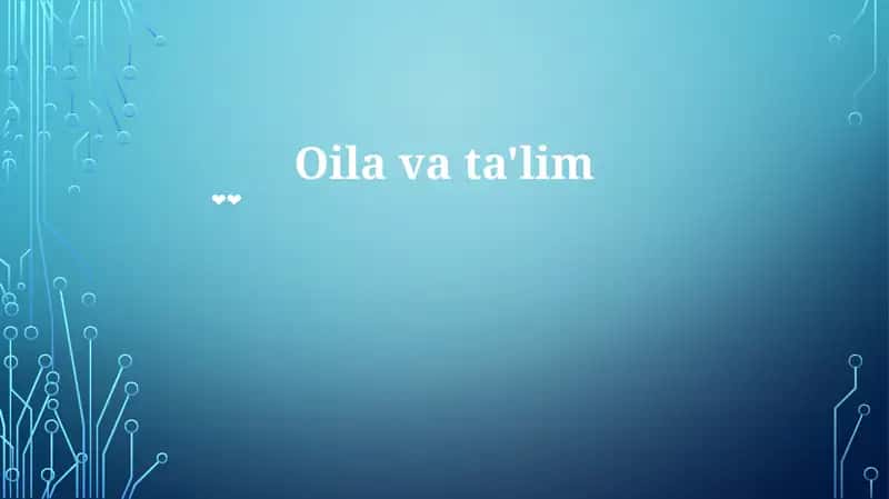 Neft va ta'lim 1