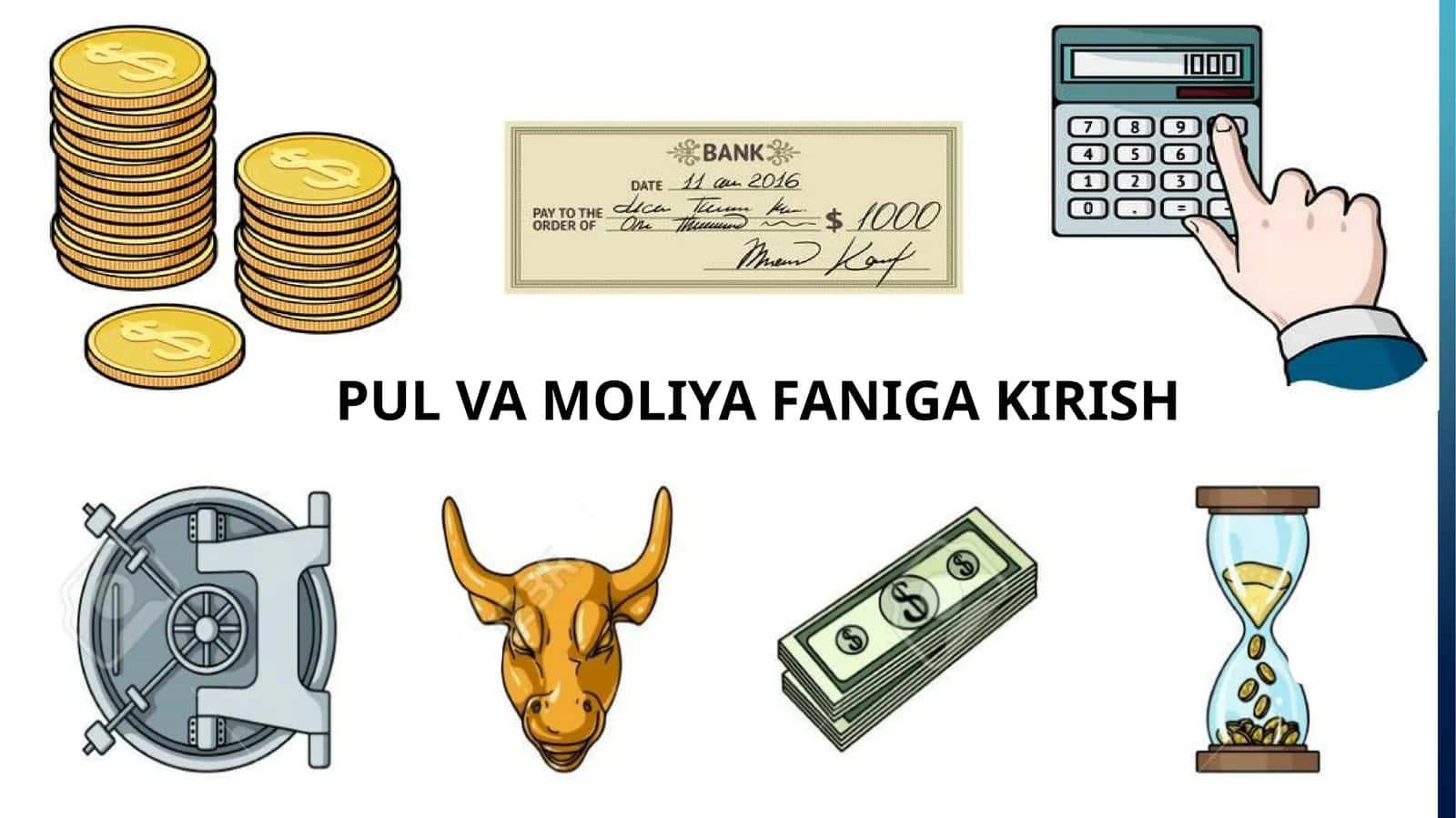 PUL VA MOLIYA FANIGA 1