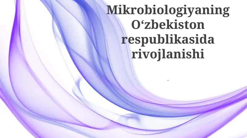 O'zbekistonda Qishloq xo'jaligi Mikrobiologiyasi 1