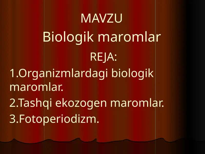 Biologikmaromlar 1
