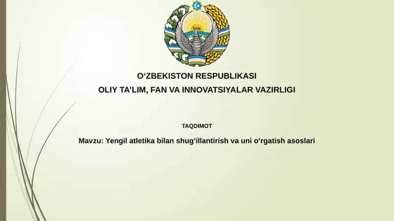 Yengilatletika asoslari 1