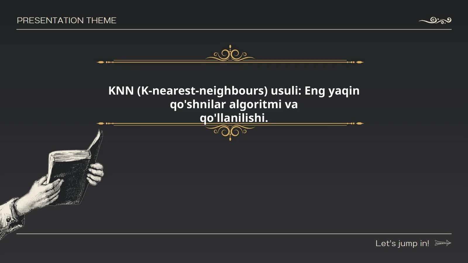 KNN (K-nearest-neighbours) usuli: Eng yaqin qo'shnilar algoritmi va qo'llanilishi 1