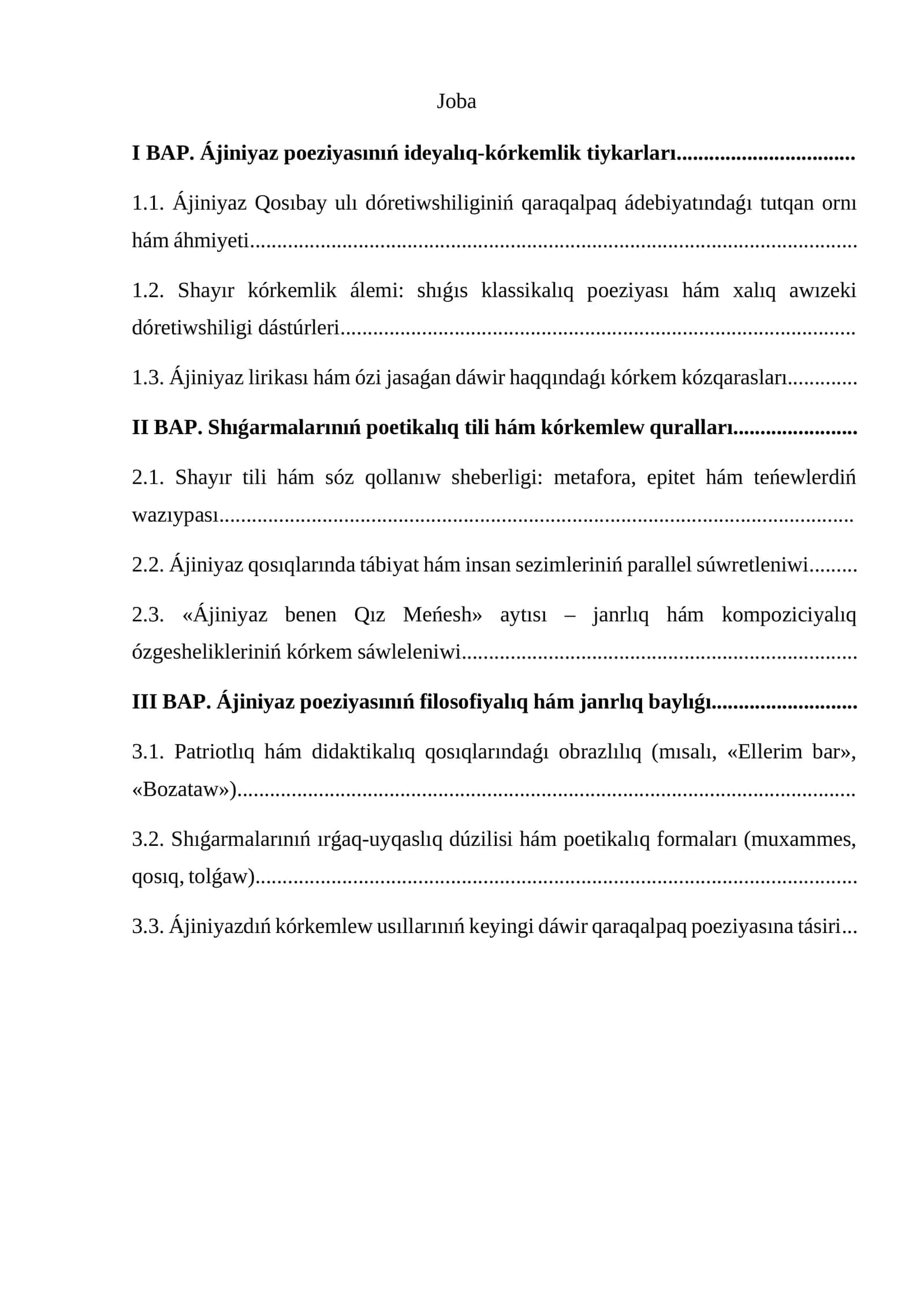 Ájiniyaz poeziyasınıń ideyalıq-kórkemlik tiykarları 1