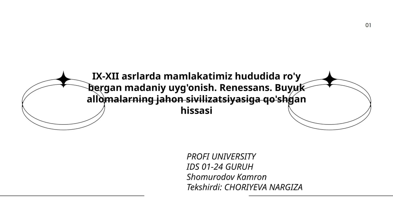 Profi University IDS 01-24 Guruh 1