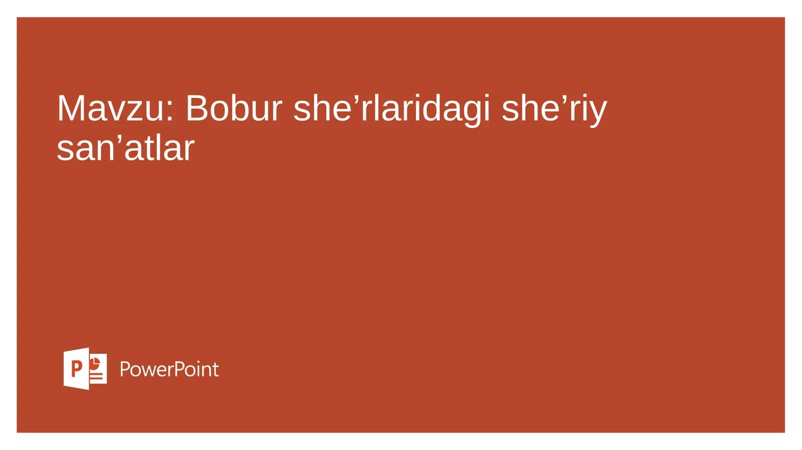 Bobur she’rlaridagishe’riysan’atlar 1