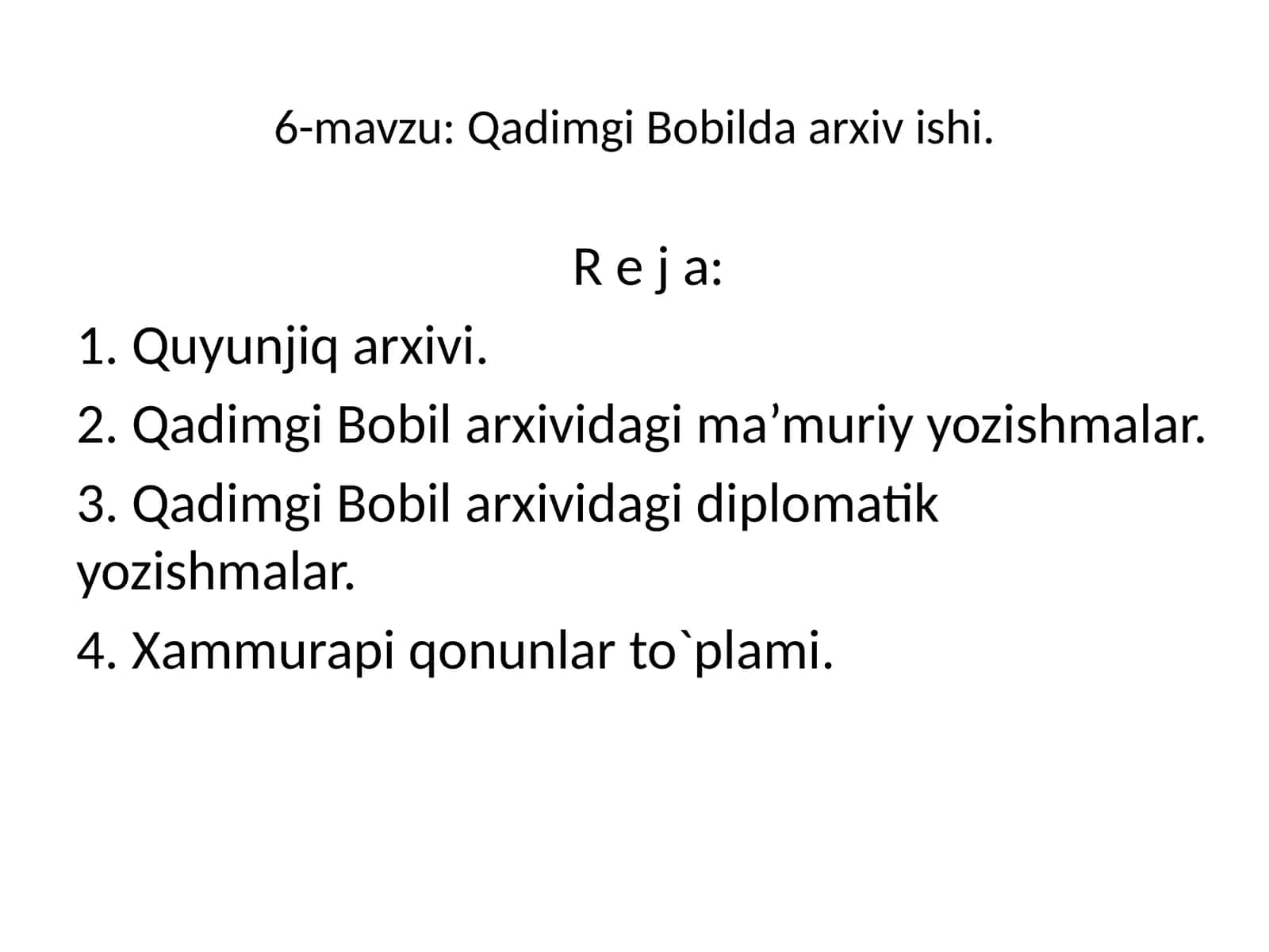 Qadimgi Bobilda arxiv ishi 1