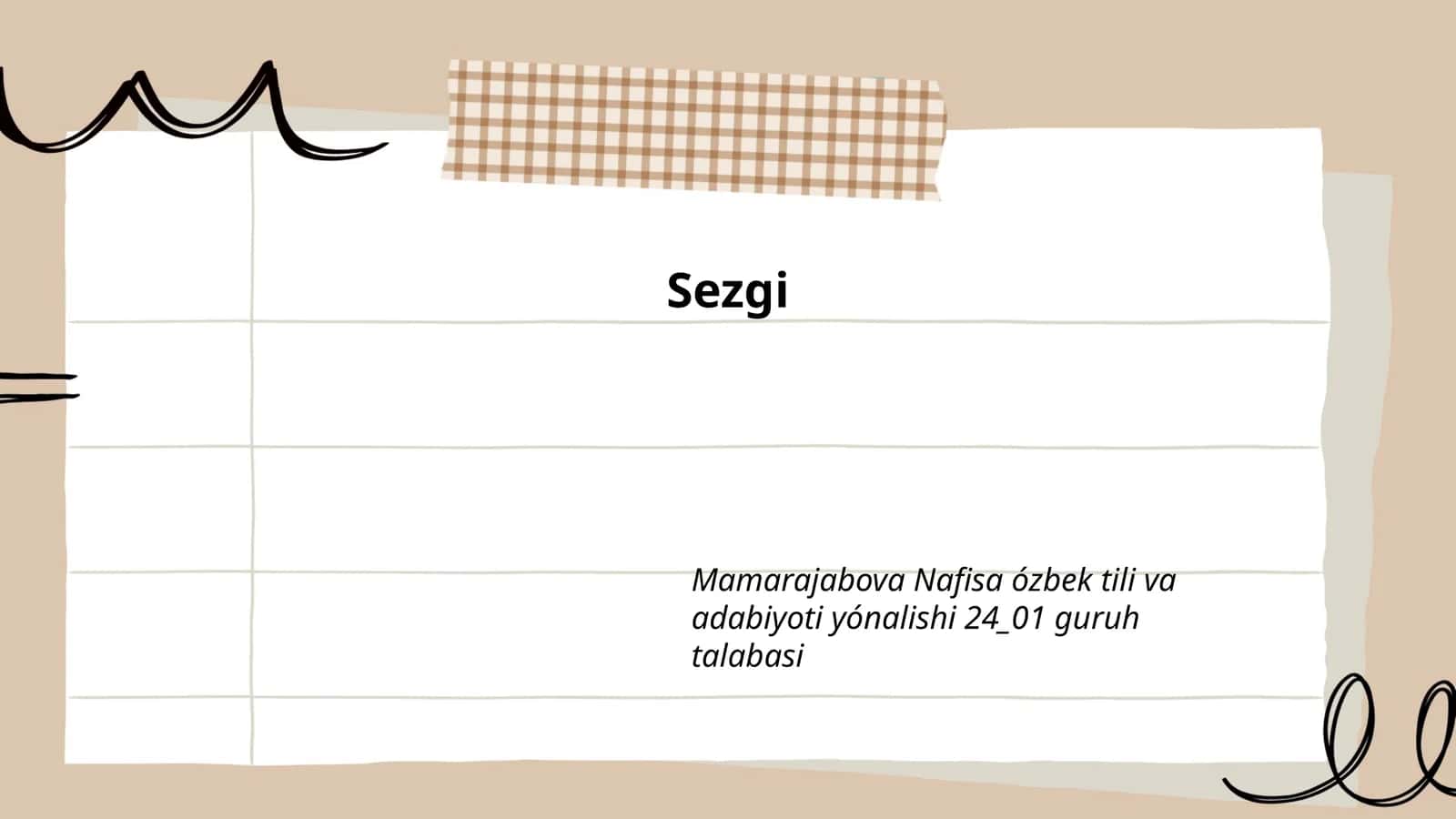 Sezgi 1