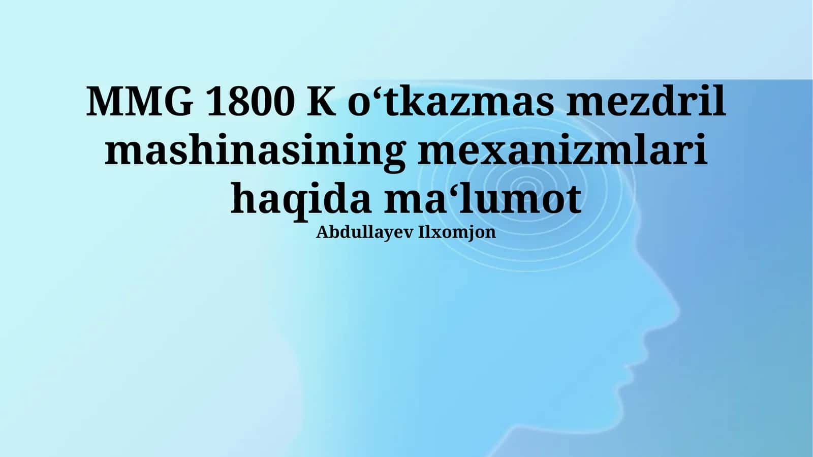 MMG 1800 K o‘tkazmas mezdril mashinasining mexanizmlari haqida ma‘lumot 1