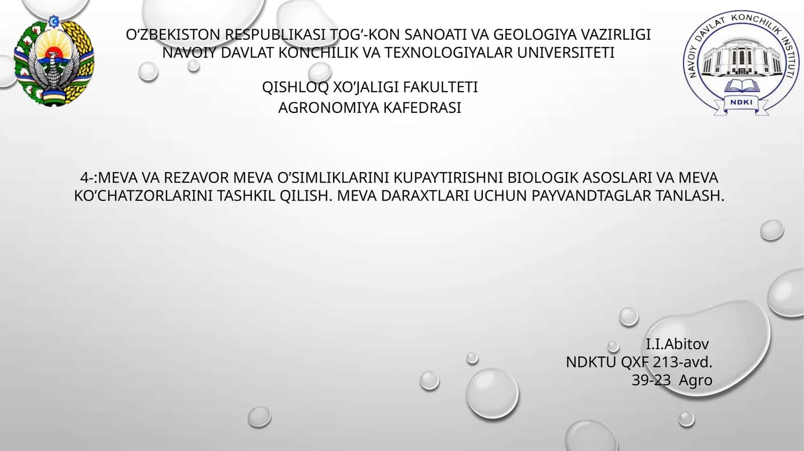 Meva va rezavor meva o’simliklarini kupaytirish 1