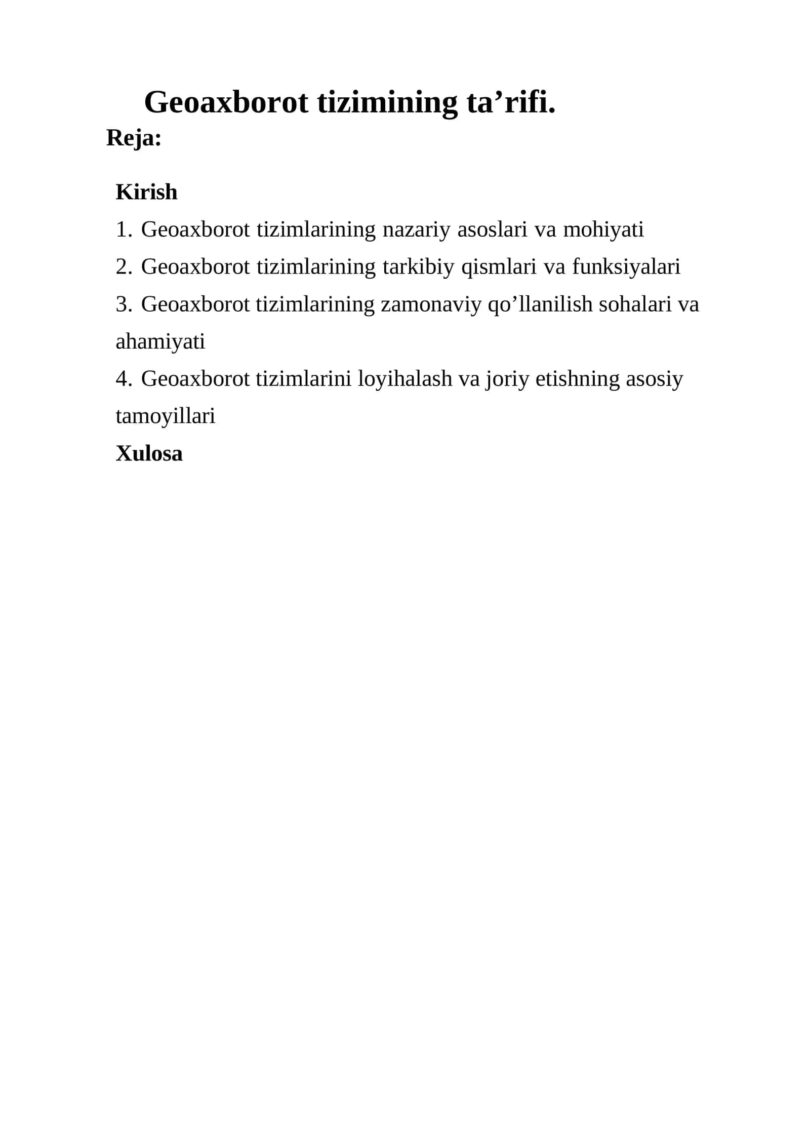 Geoaxborot tizimlari 1