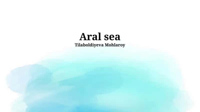 Aral sea 1