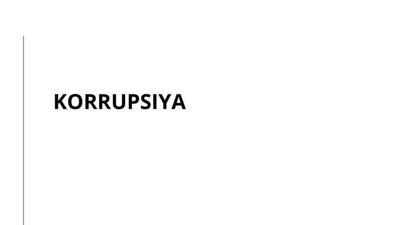 KORRUPSIYA 1