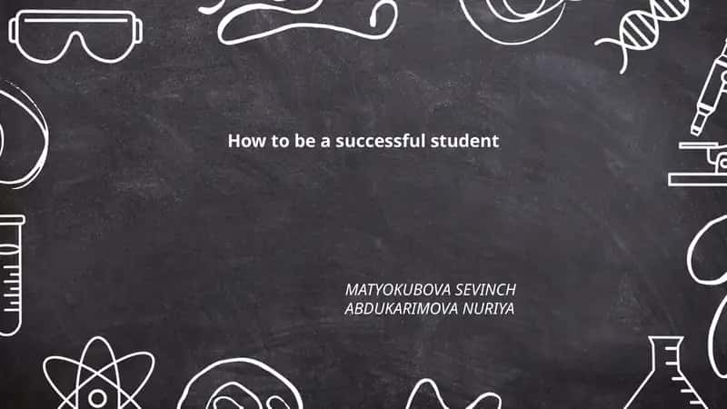 How to be a successful student 1
