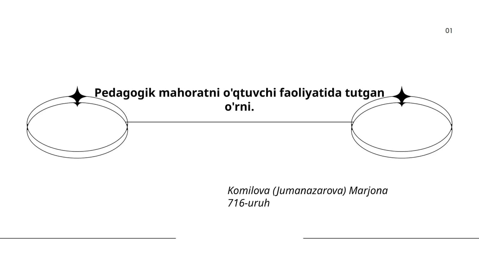 Pedagogik mahoratni o'qtuvchi faoliyatida tutgan o'rni 1