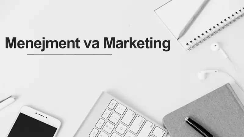 Menejment va Marketing 1
