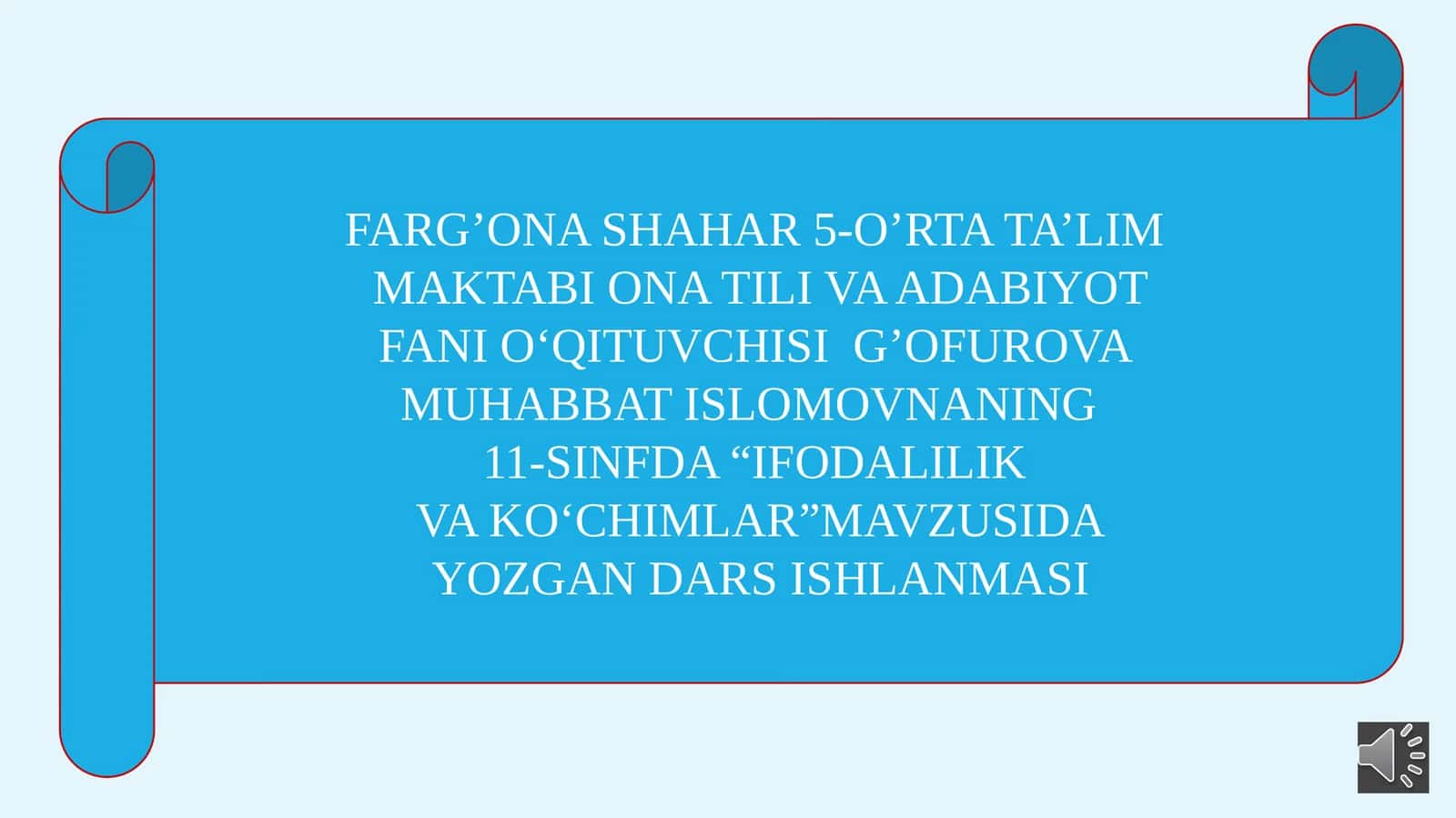 11-sinf Ona tili fanidan Ifodalilik va ko'chimlar mavzuda dars taqdimoti 1