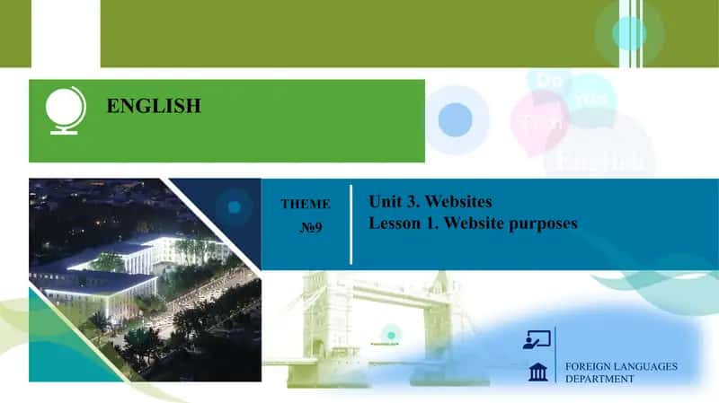 Unit 3. Websites 1
