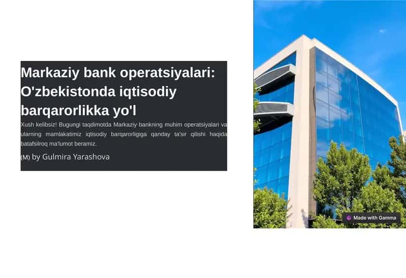 Markaziy bank operatsiyalari 1