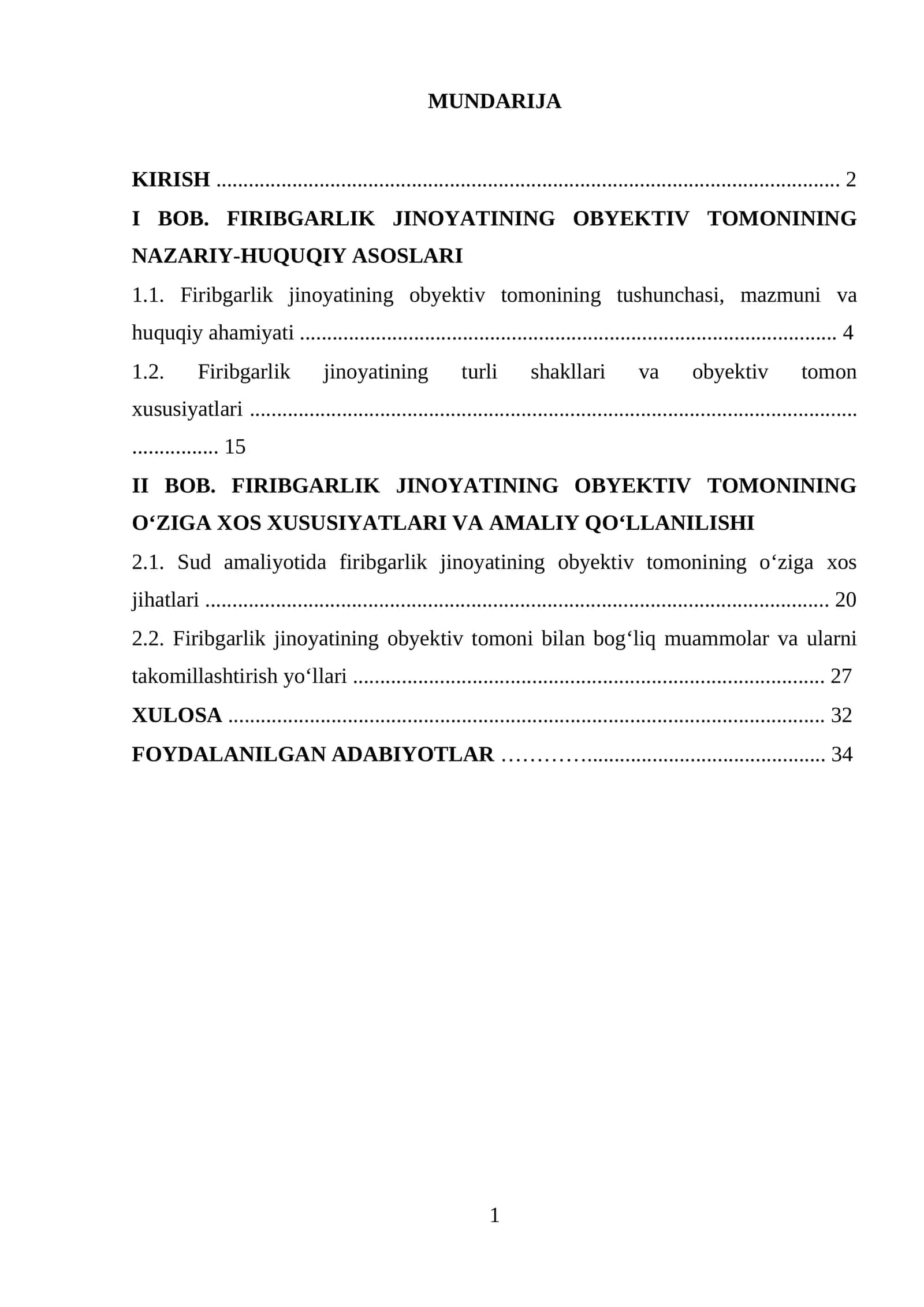Firibgarlik jinoyatining obyektiv tomonining jinoiy huquqiy xususiyatlari 26. 1