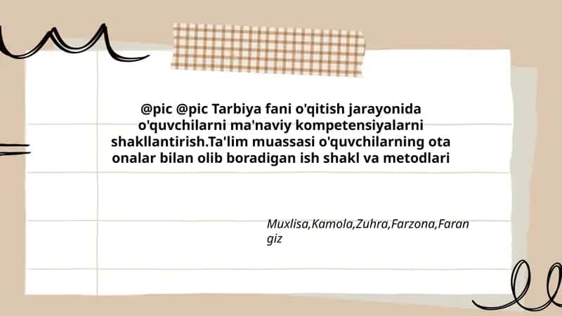 Tarbiya Fanida O'qitish Metodlari 1