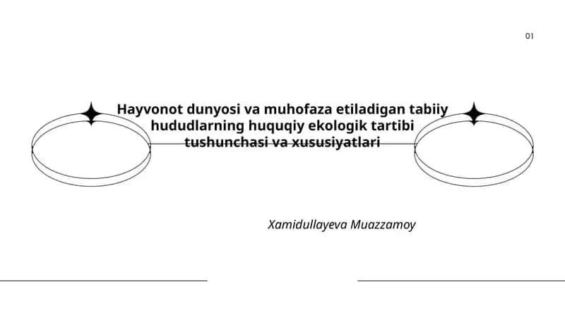 Hayvonot dunyosi va muhofaza etiladigan tabiiy hududlarning huquqiy ekologik tartibi tushunchasi 1