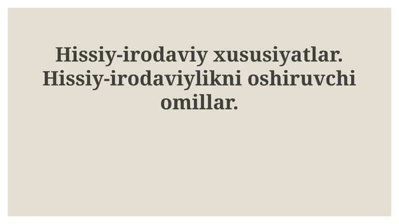 Emotsional-irodaviy xususiyatlar 1