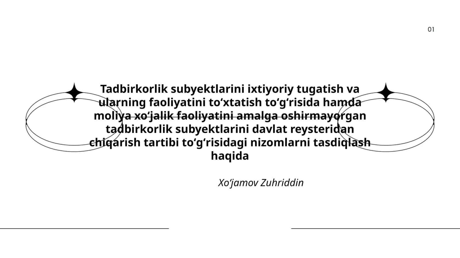 Tadbirkorlik subyektlarini ixtiyoriy tugatish 1
