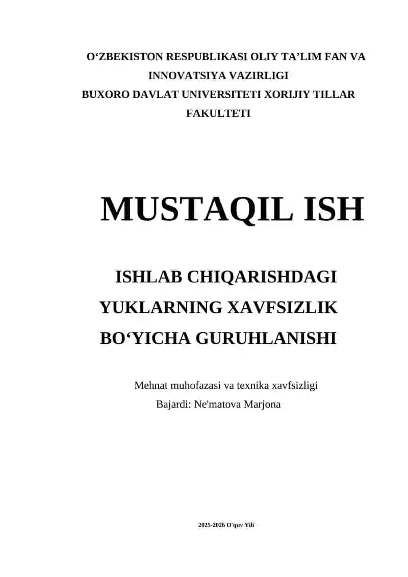 Xavfsizlik bo‘yicha guruhlash