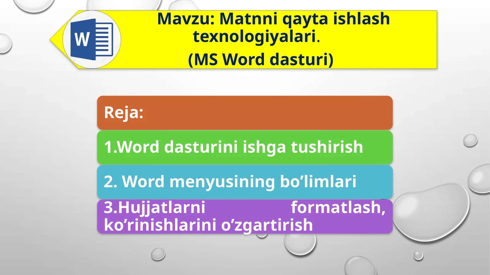 Microsoft Word(matnlarbilanishlashdasturi) 1