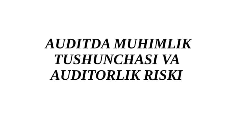 MHXS bo’yicha kontseptual asoslarida moliyaviy hisobotni tayyorlash 1