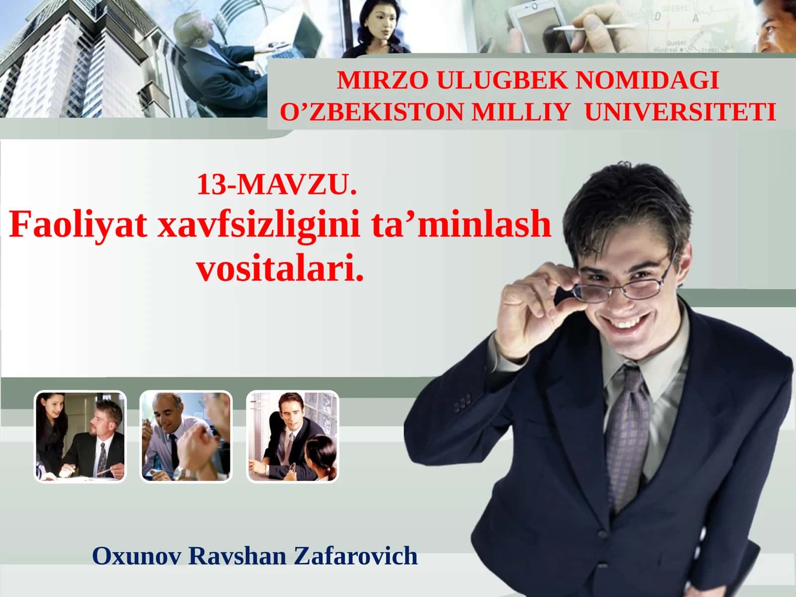 Faoliyat xavfsizligini ta'minlash vositalari 1