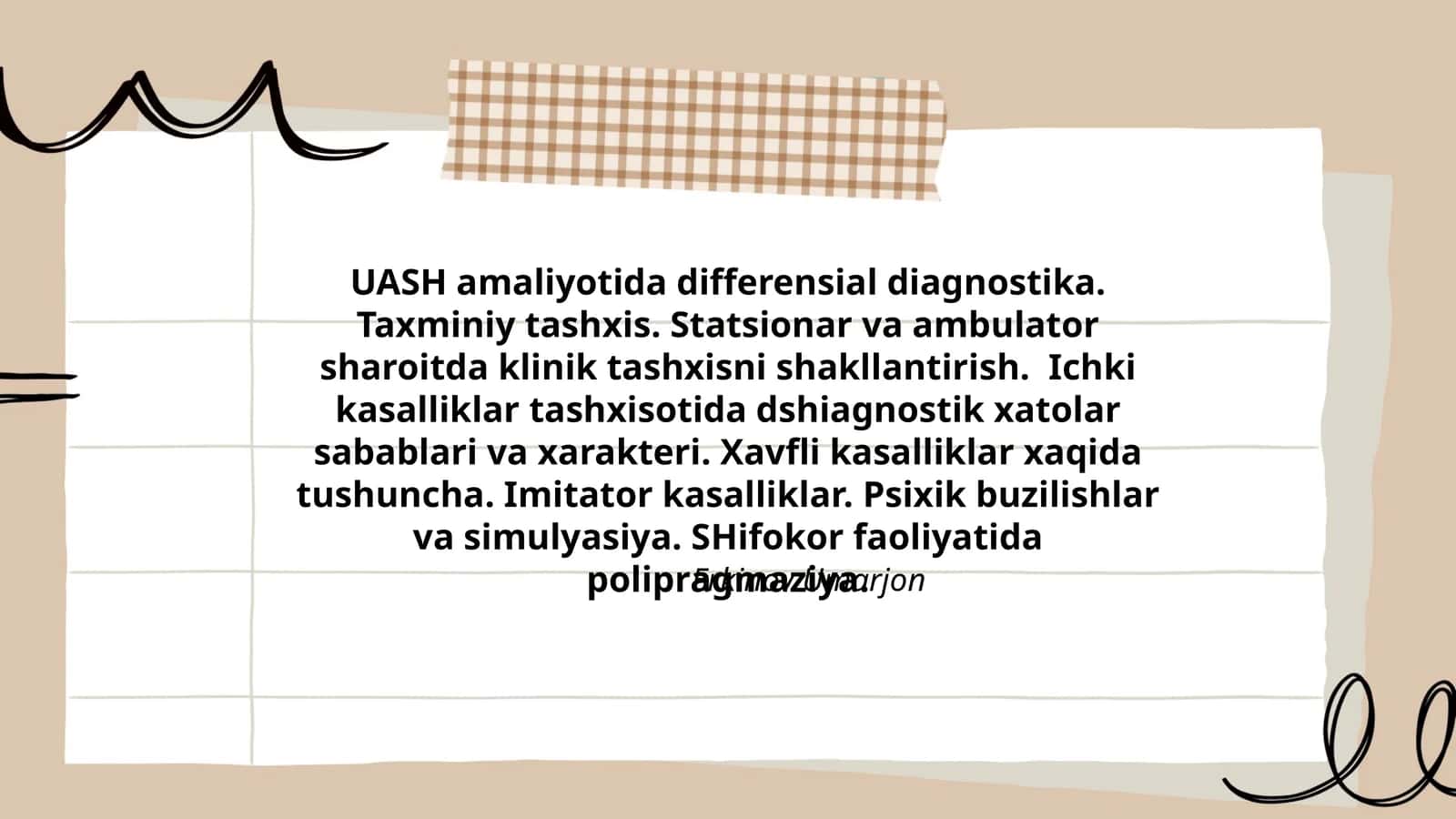 UASH amaliyotida differensial diagnostika 1
