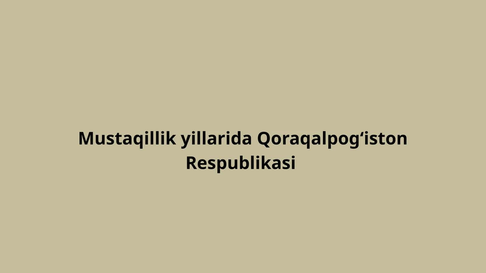 Qoraqalpog'iston Respublikasi ta'riflariga e'tiroz 1