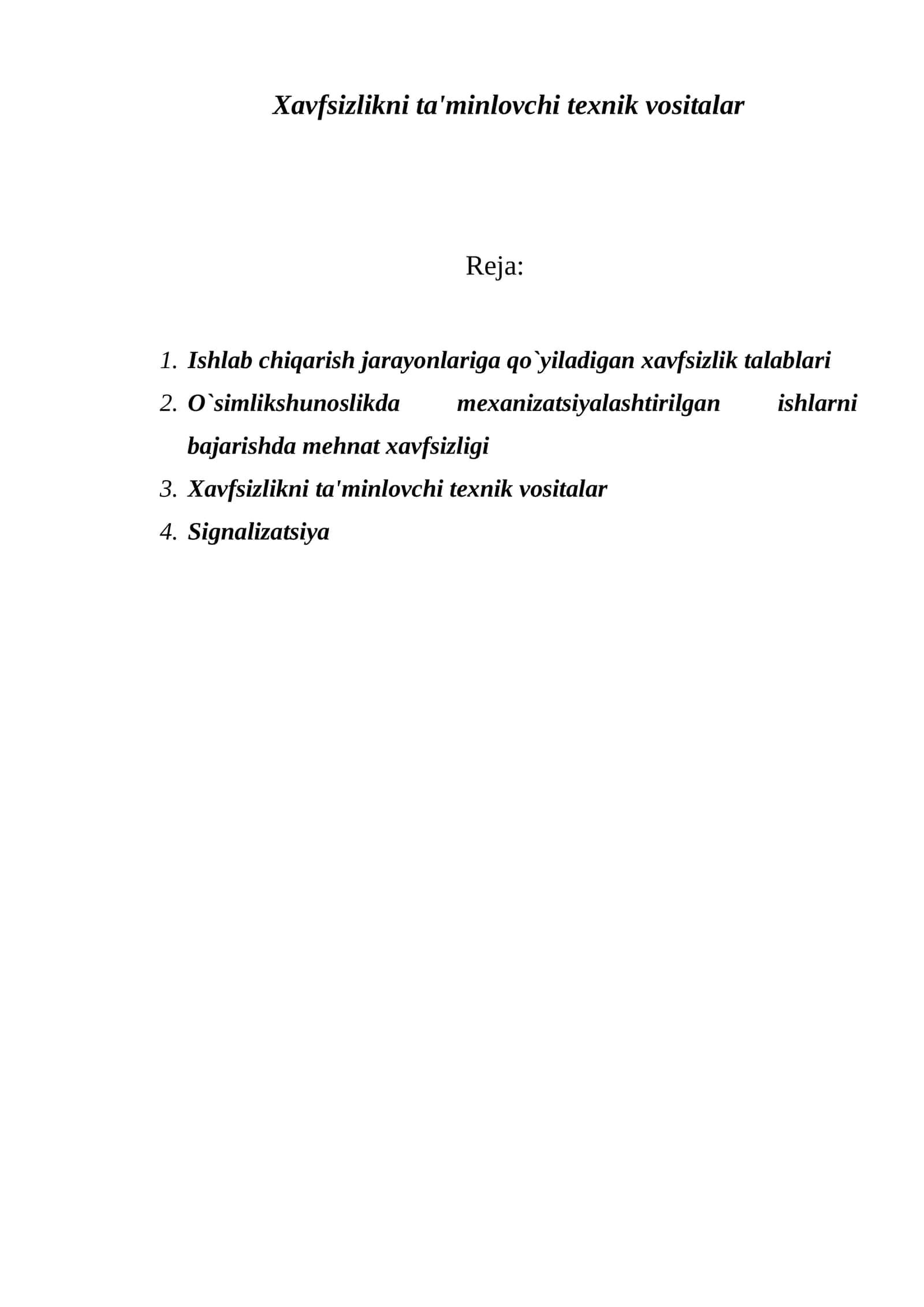Xavfsizlikni ta'minlovchi tеxnik vositalar 1