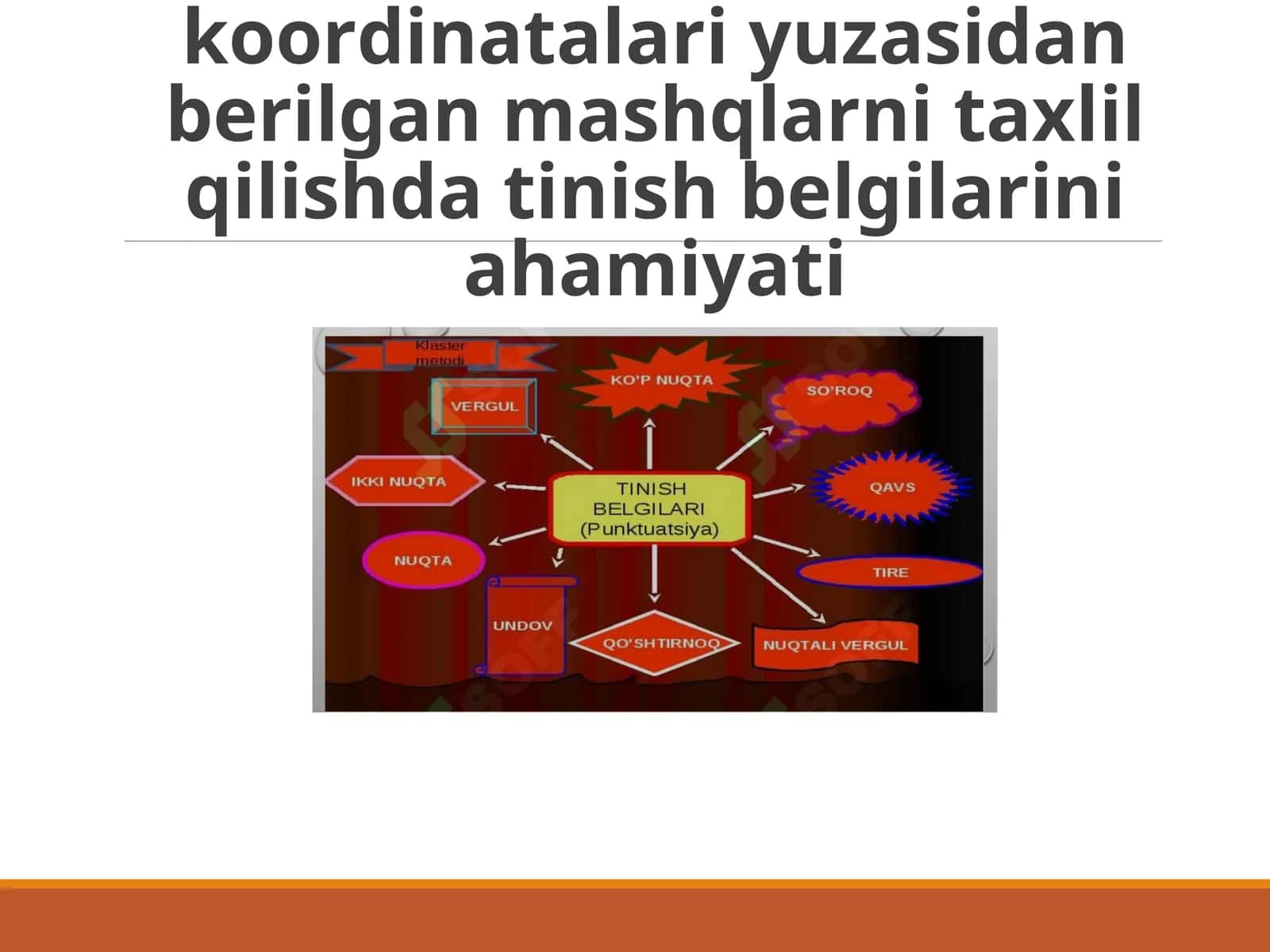 Otlardan kelishik koordinatalari 1