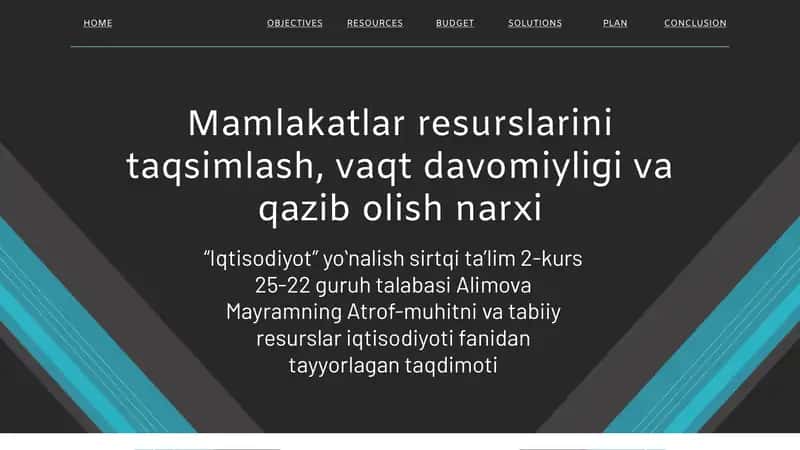 Taqsimlash, vaqt davomiyligi va qazib olish narxi 1
