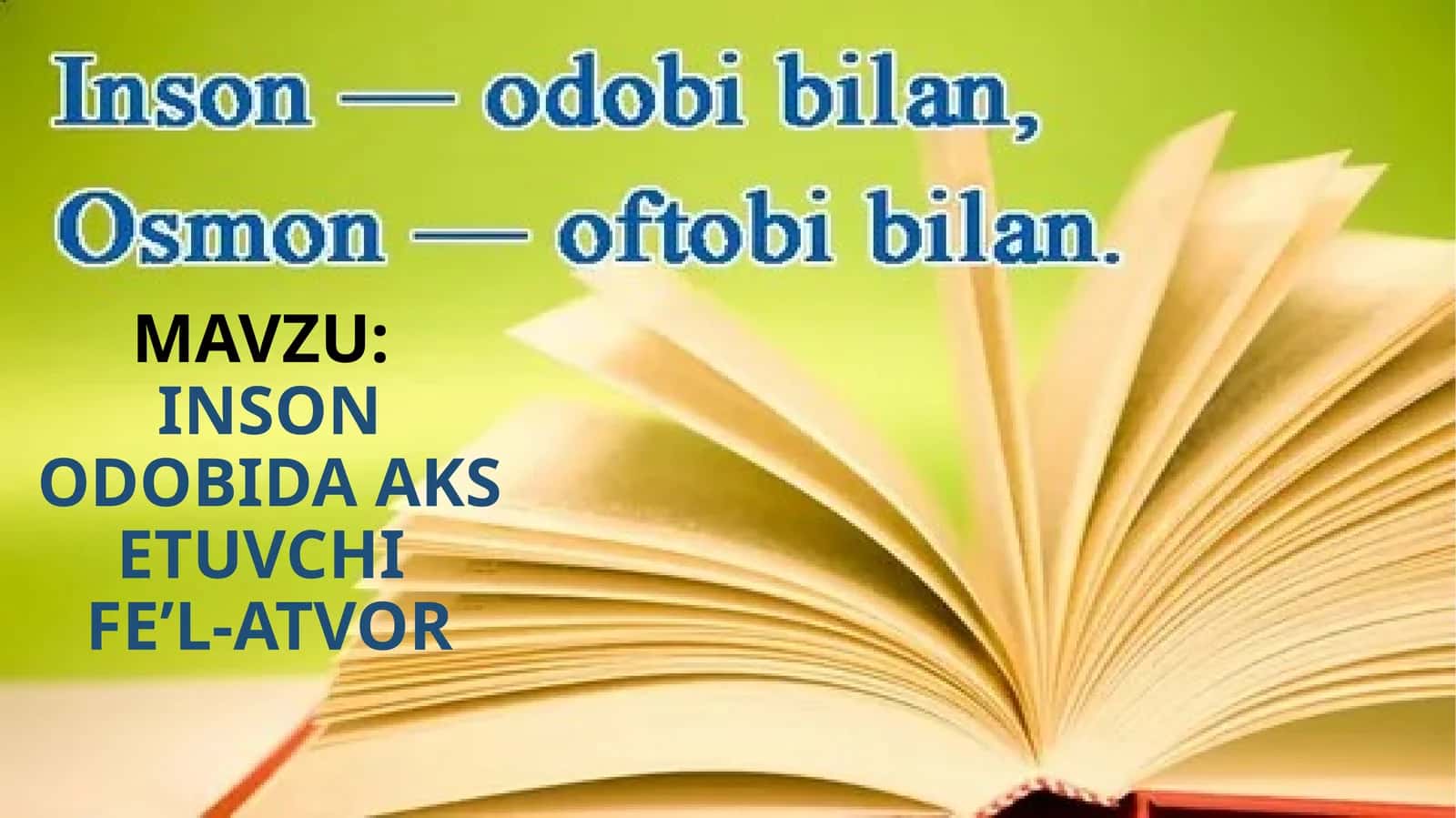 INSON ODOBIDA AKS ETUVCHIFE’L-ATVOR 1