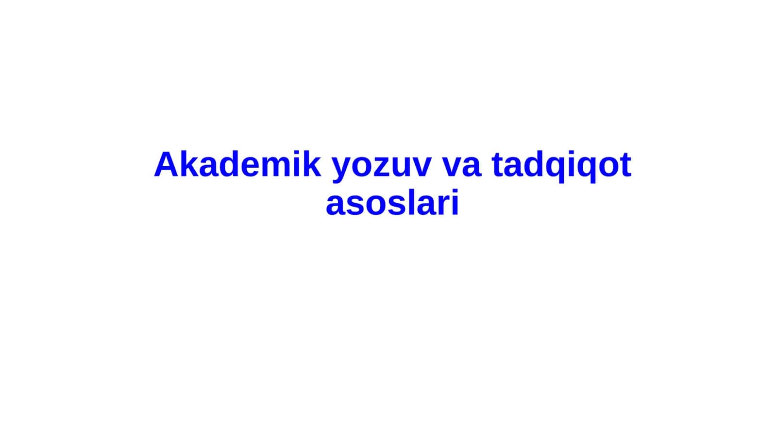 Akademikyozuvvatadqiqotasoslari 1