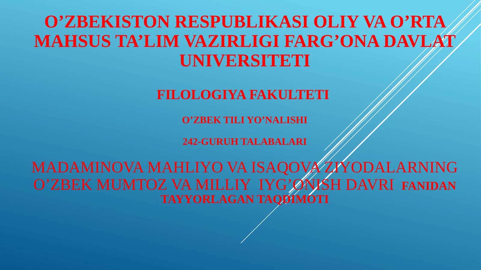 Farhod va Shirin dostoni 1