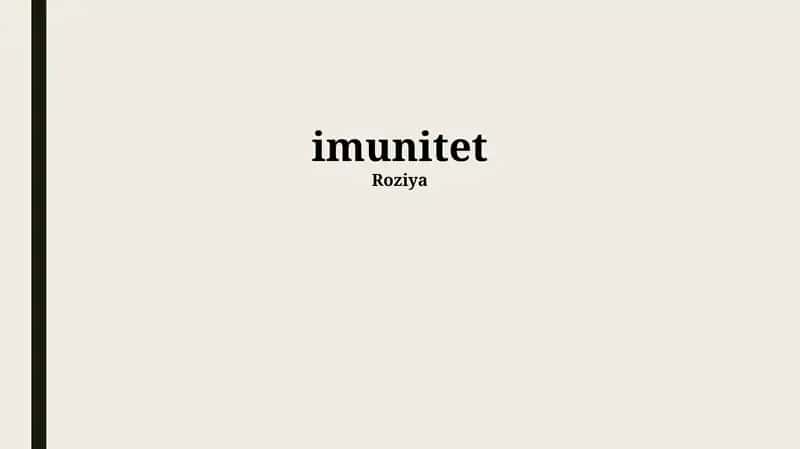 imunitet 1