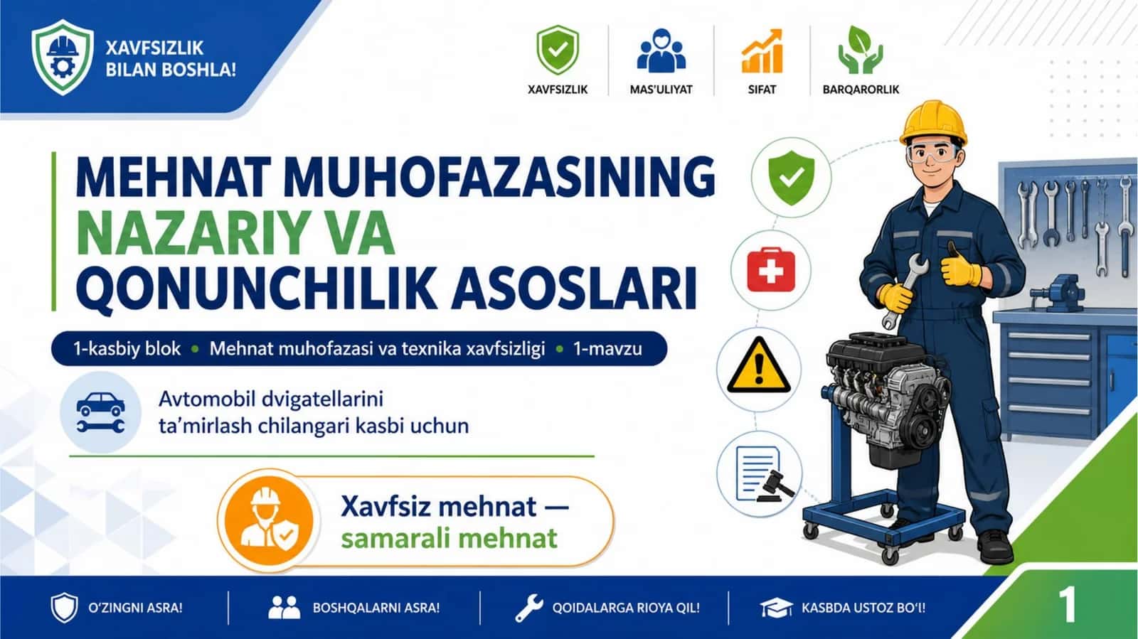 Mehnat muhofazasining nazariy va qonunchilik asoslari 1
