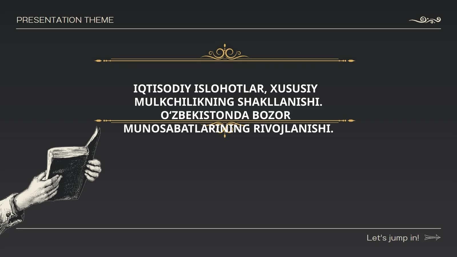 IQTISODIY ISLOHOTLAR, XUSUSIY MULKCHILIKNING SHAKLLANISHI. O‘ZBEKISTONDA BOZOR MUNOSABATLARINING RIVOJLANISHI 1