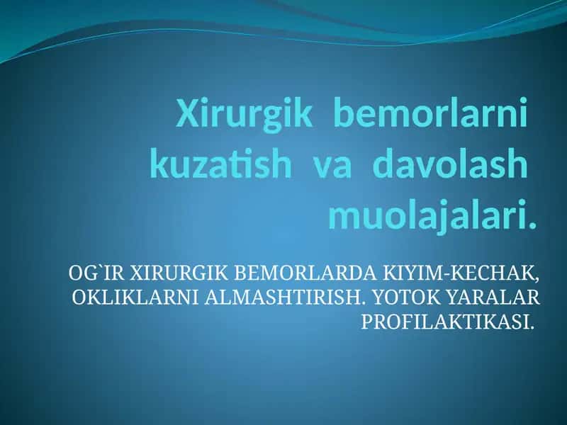 Hava volash muolajalari 1