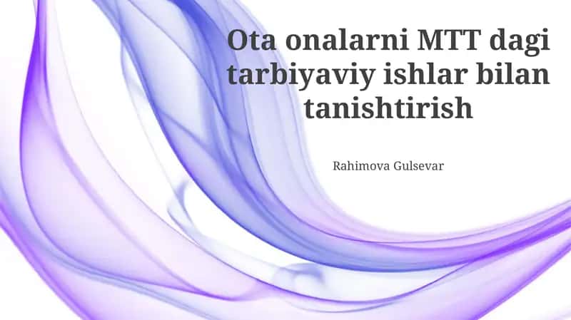 Bog'chadagi ta'lim faoliyati: Maqsadlar, dastur va uslublar 1