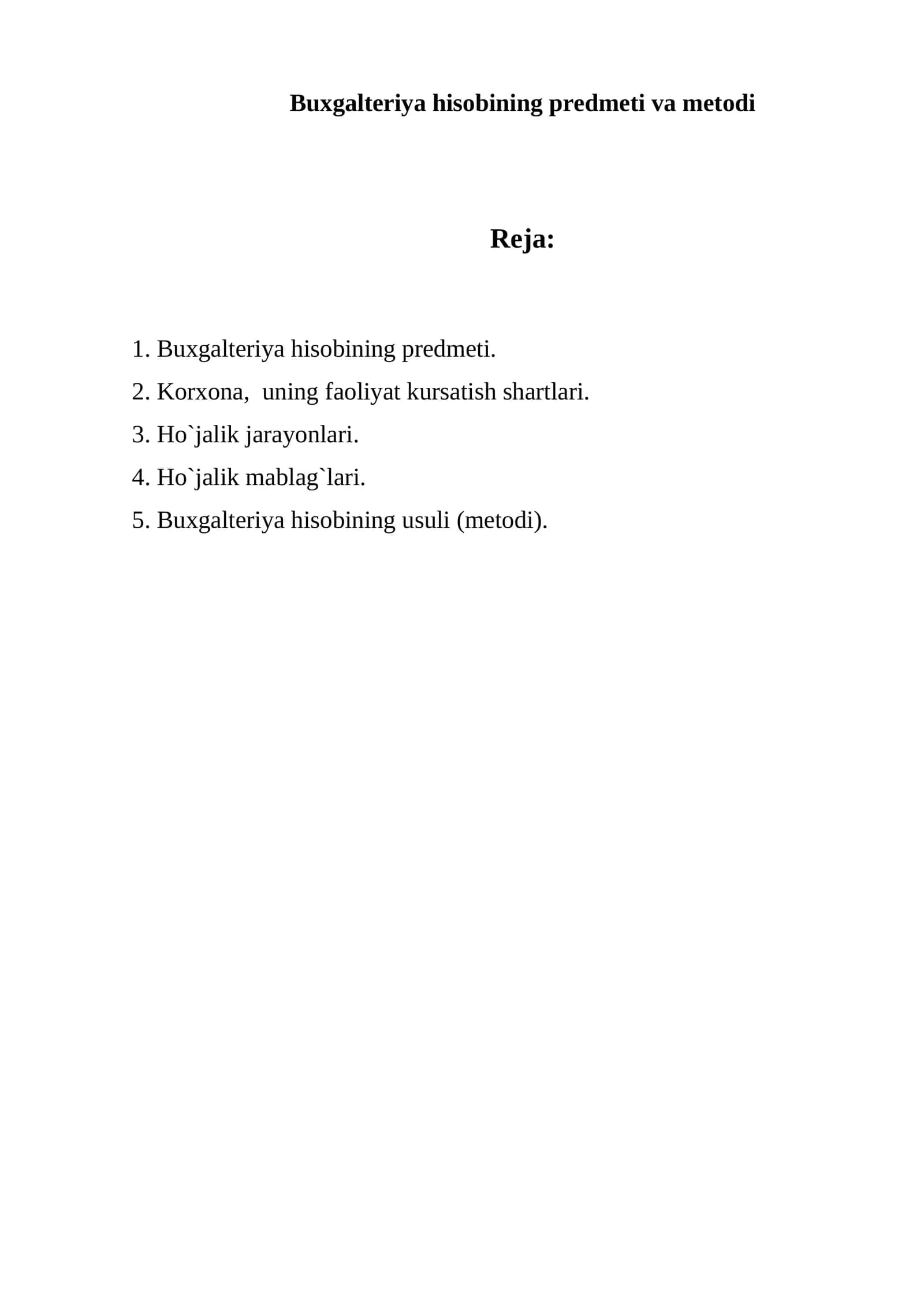 Buxgalteriya hisobining predmeti va metodi 1