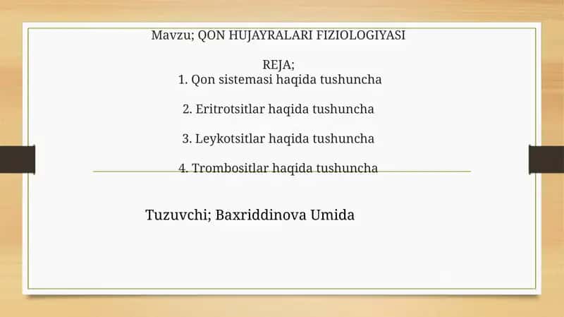 Qon huja yralari fiziologiyasi 1