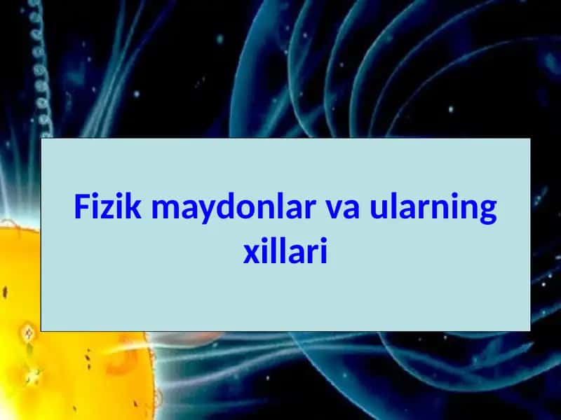 Zaryad va Zaryadlangan Jismlar Haqidagi Ta'limot 1